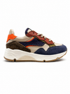 Runner met blauwe oranje en bruine accenten (26-35)