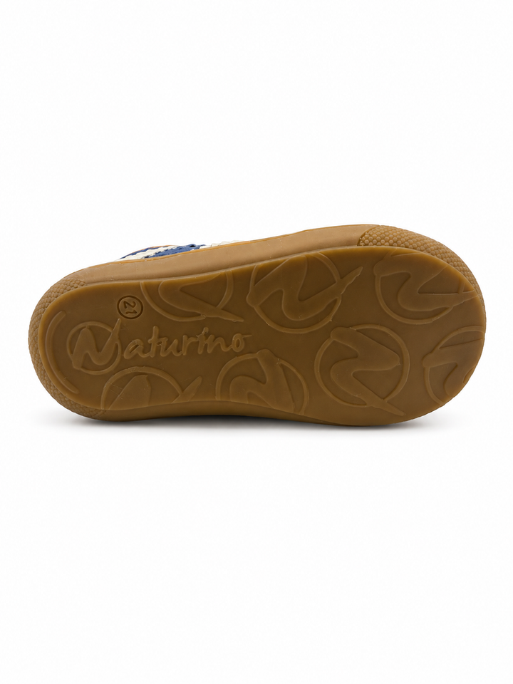 Prestapper Naturino cocoon blauw met streep