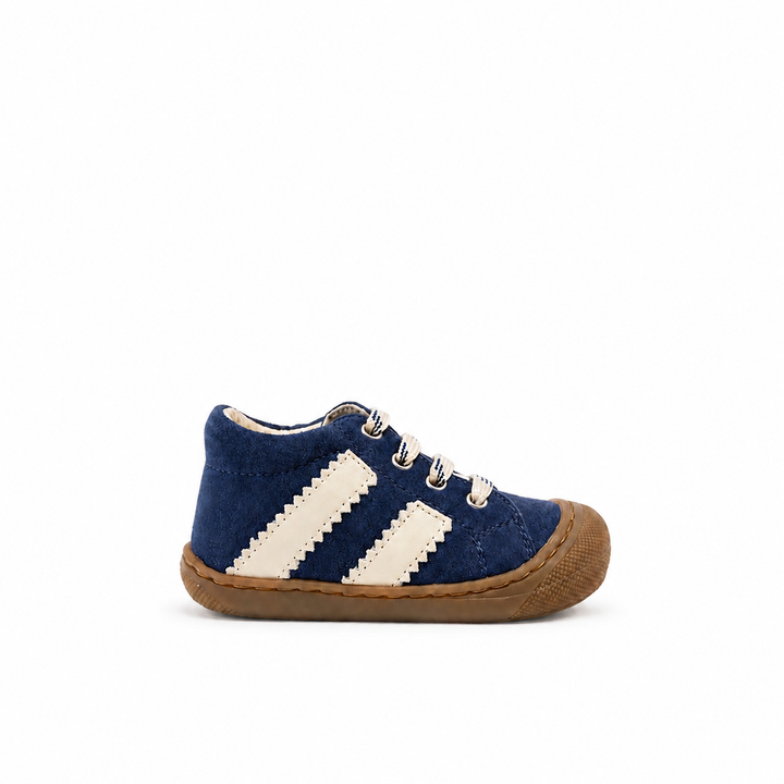 Prestapper Naturino cocoon blauw met streep