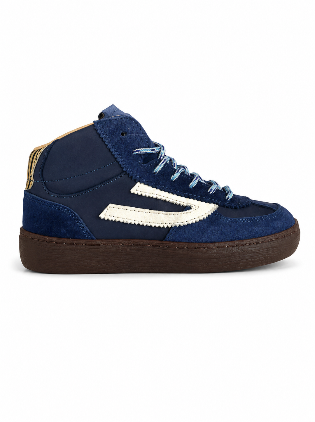 Blauwe hoge sneaker