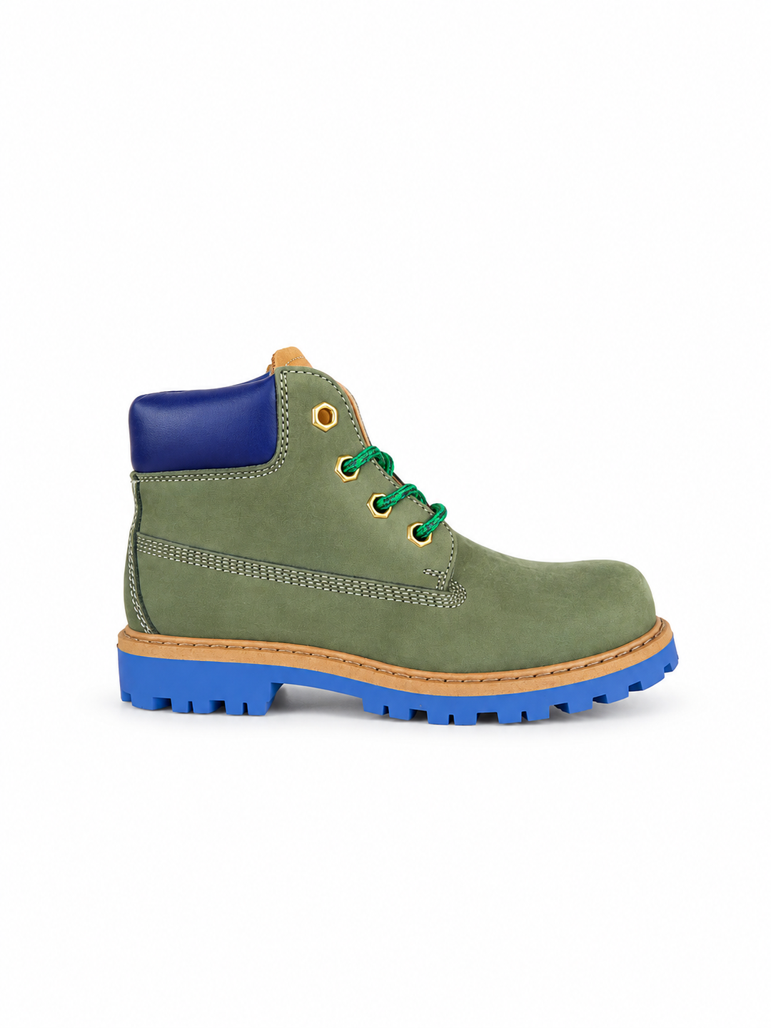 Bottine groen en blauw
