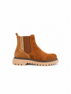 Chelsea cognac met fijne glitter