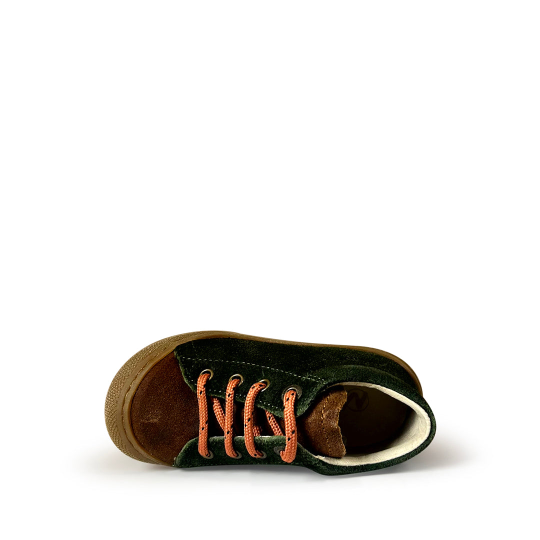 Prestapper Naturino cocoon groen met oranje veter