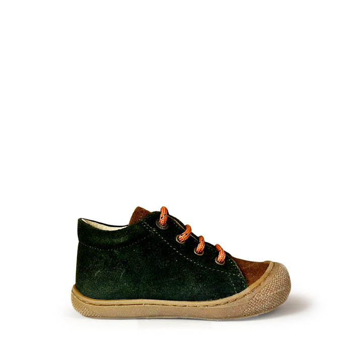 Prestapper Naturino cocoon groen met oranje veter