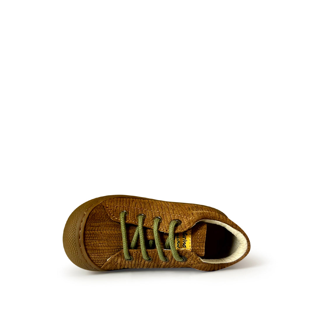 Prestapper Naturino cocoon cognac met groene veter