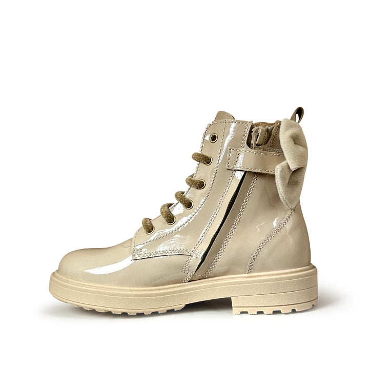 Beige bottine met strik 28-30