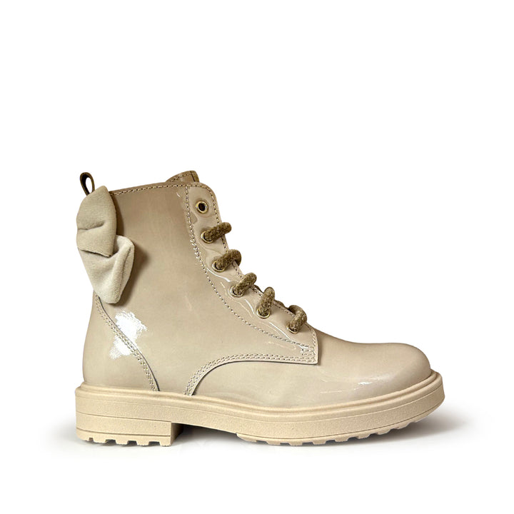 Beige bottine met strik 28-30