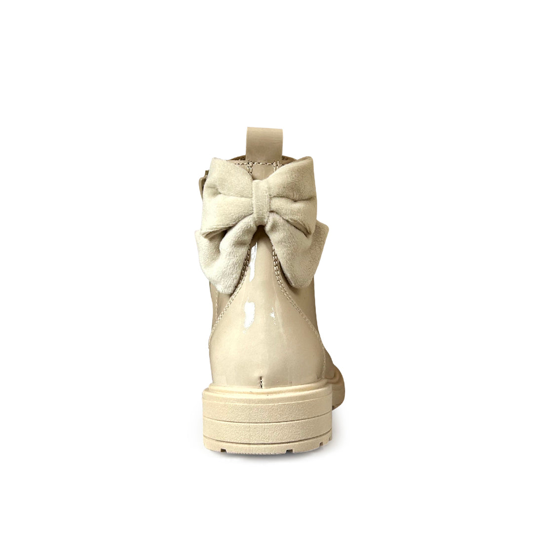 Beige bottine met strik 28-30