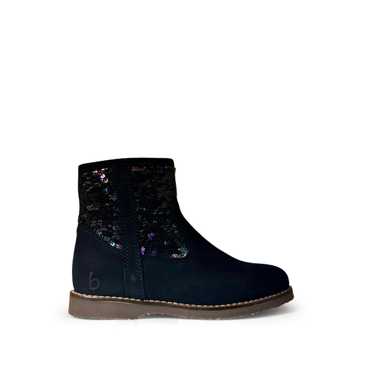 enkellaarsje donkerblauw met glitter