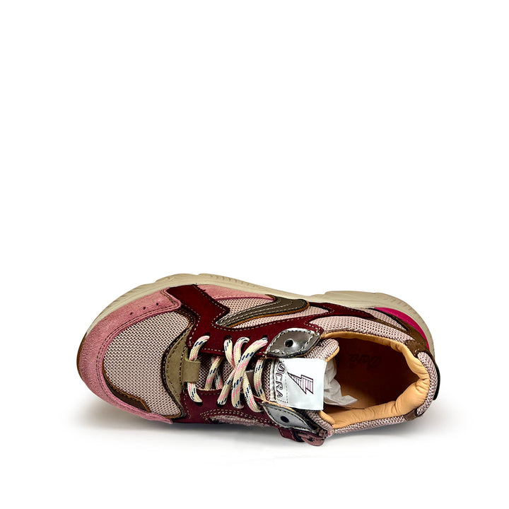 Runner met zilver en bordeaux (26-35)