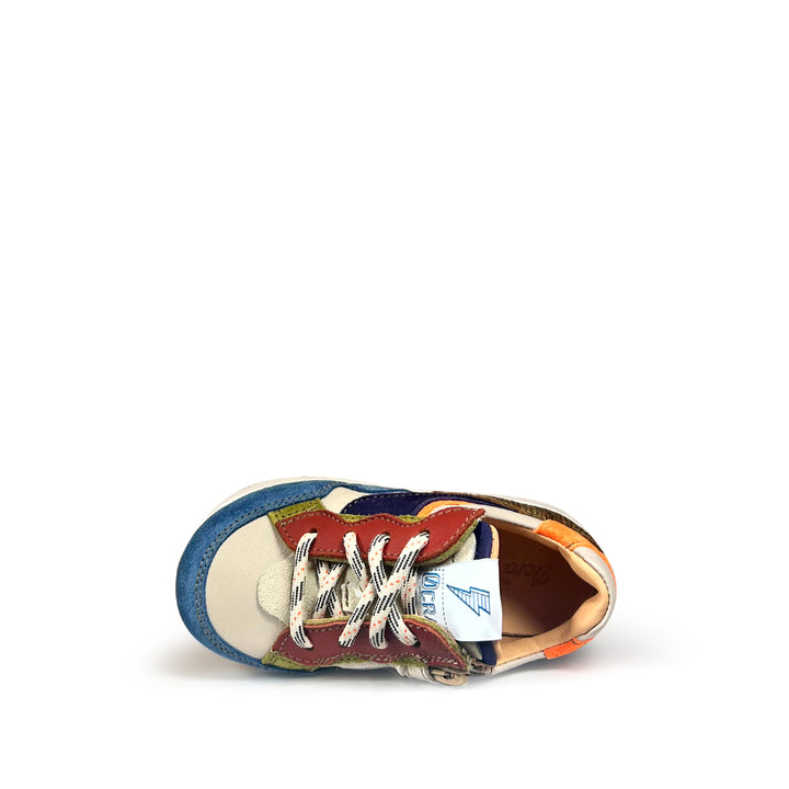 Runner met blauwe, oranje en bruine accenten (20-26)