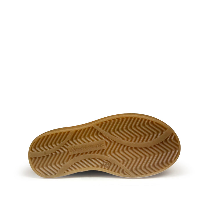 Gouden sneaker met leopard