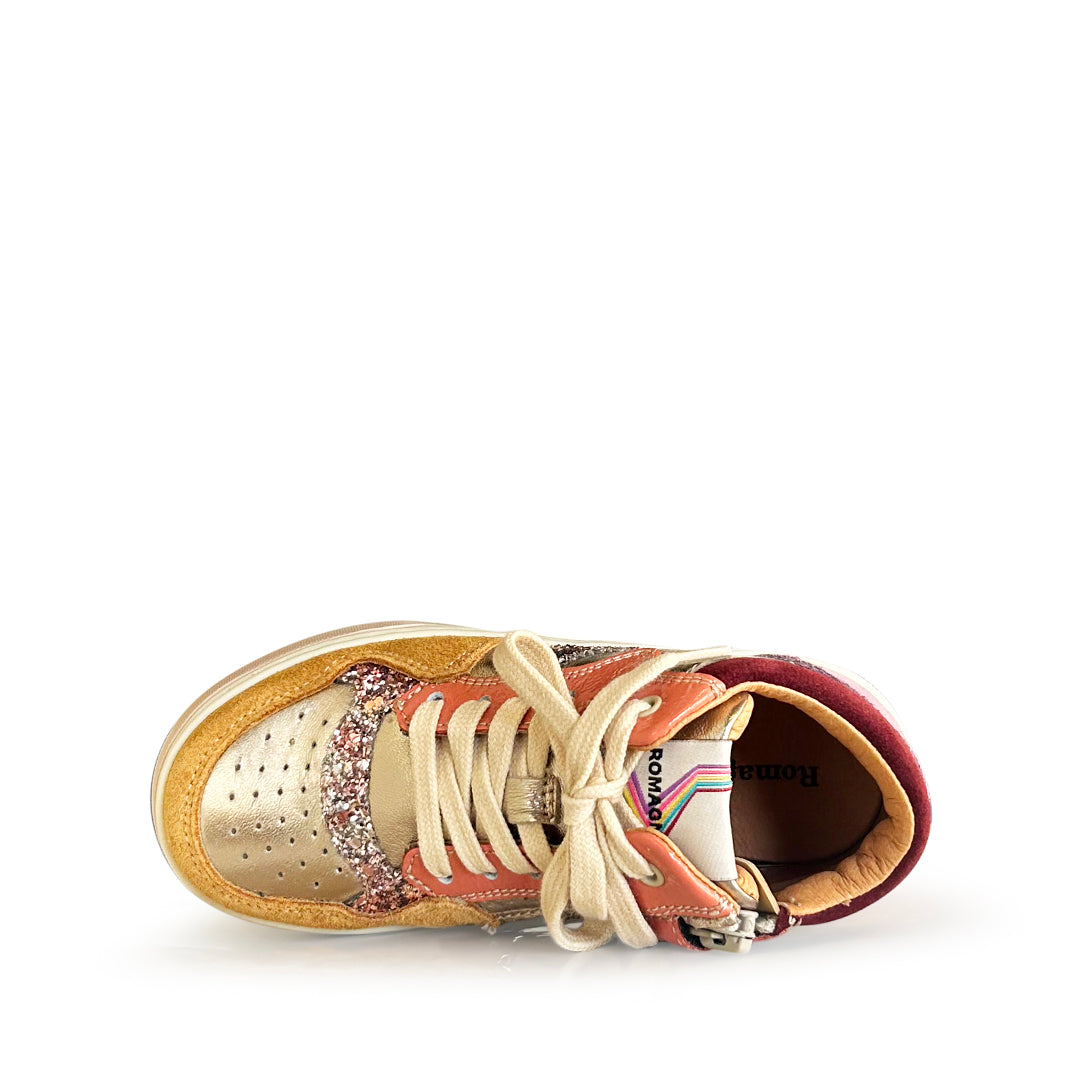 Hoge sneakers met glitters