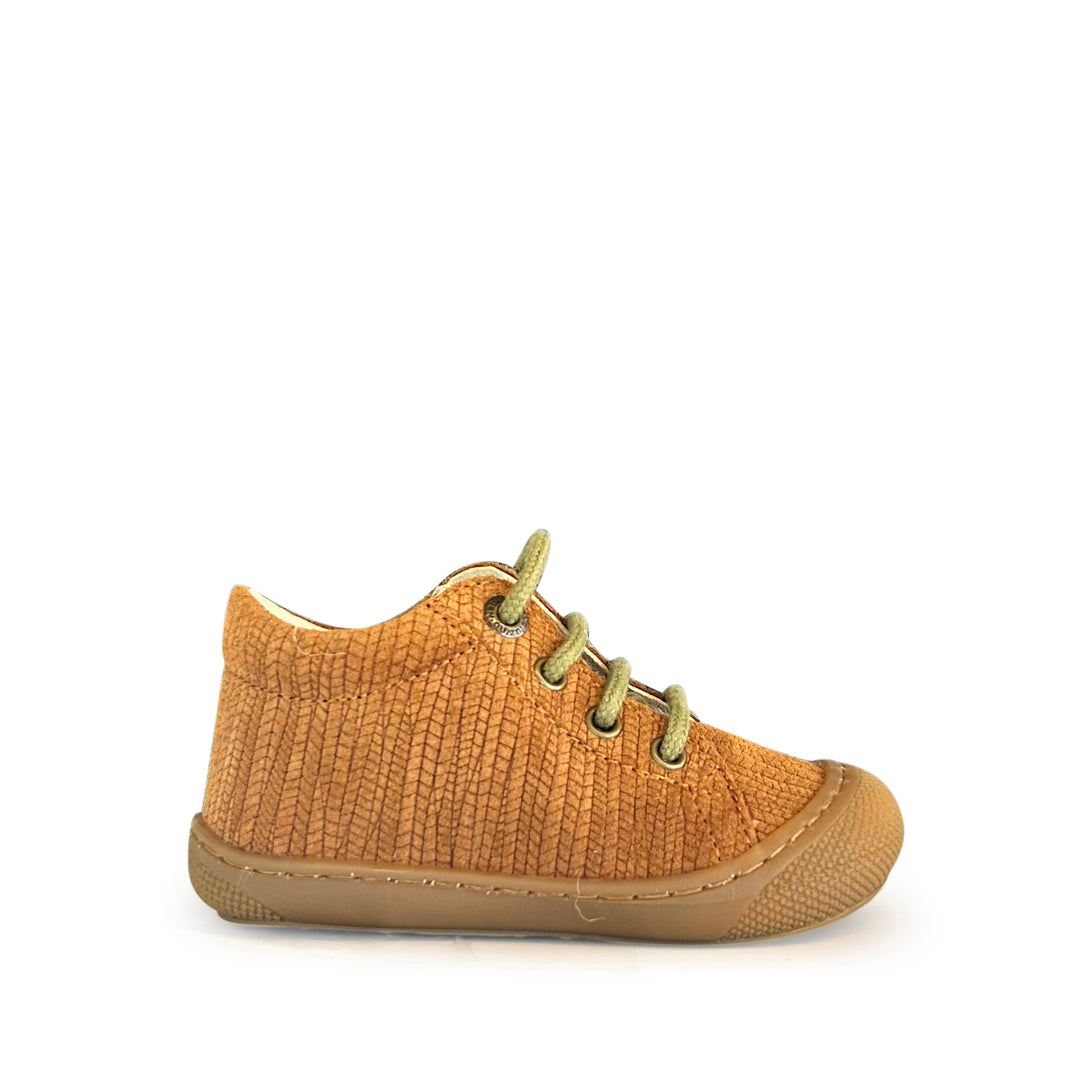 Prestapper Naturino cocoon cognac met groene veter