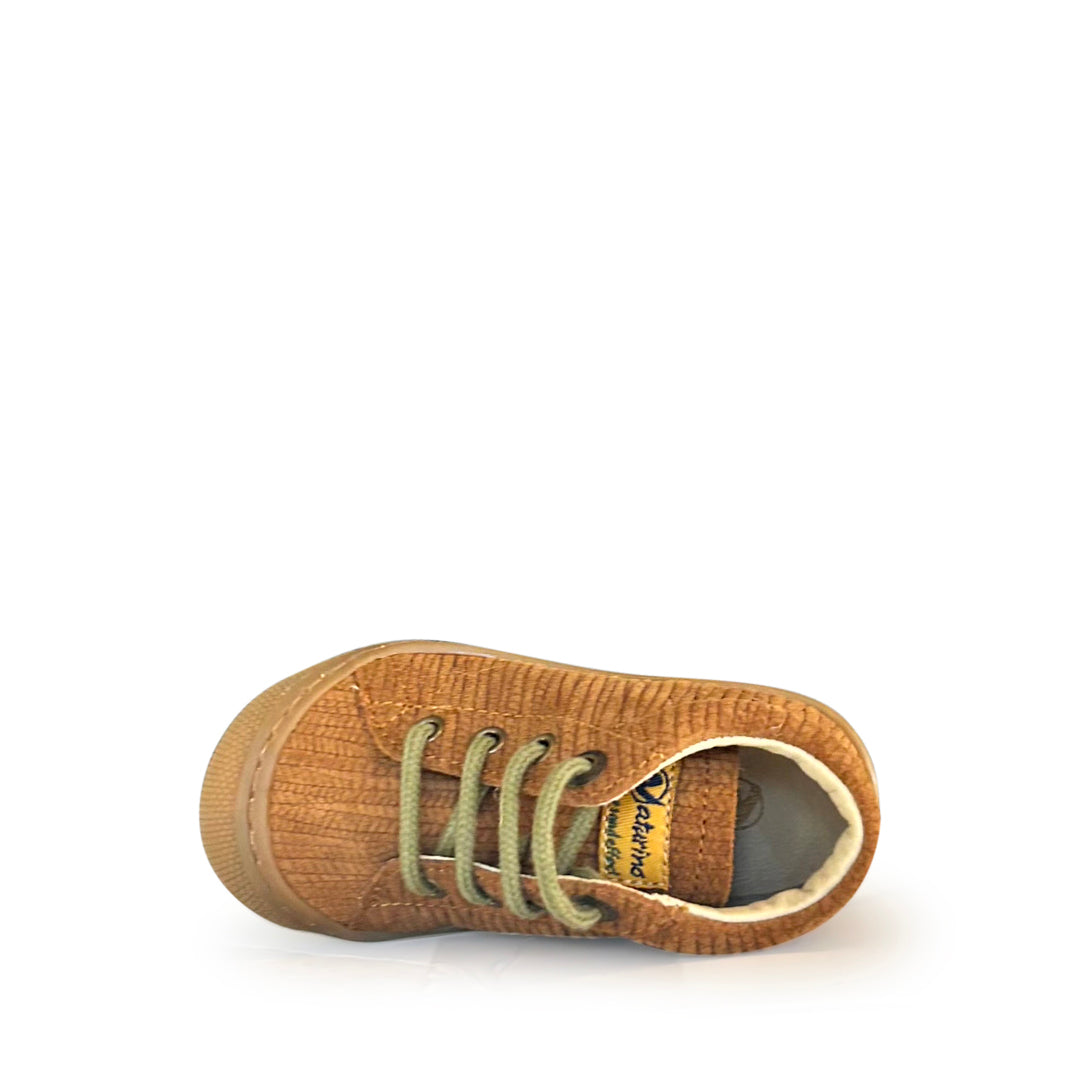 Prestapper Naturino cocoon cognac met groene veter