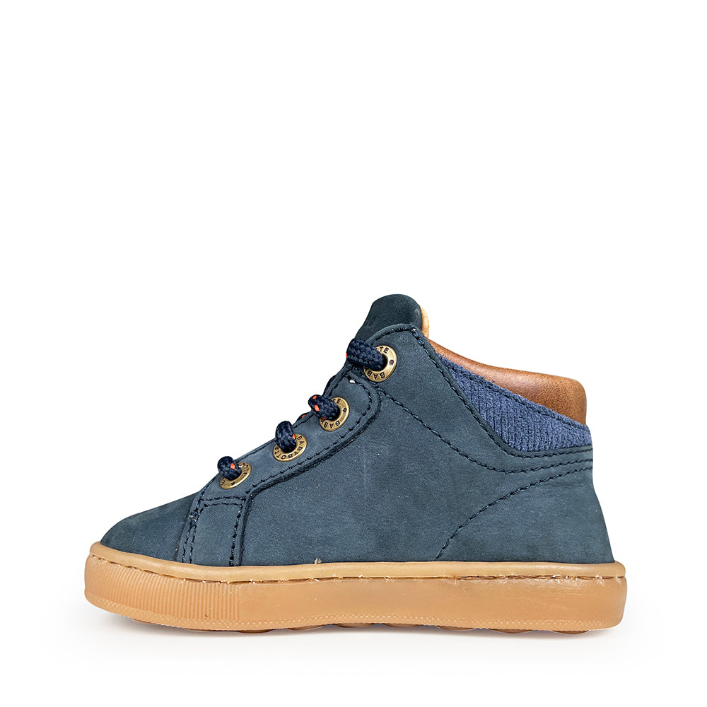 Sneaker blue / ochre