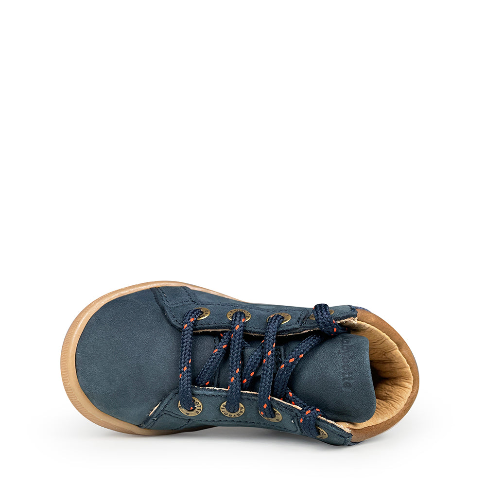 Sneaker blue / ochre