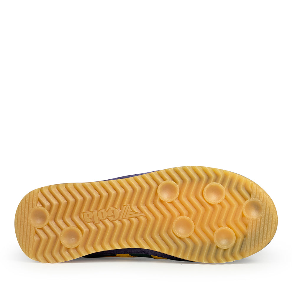 Zool met grip van blauwe Gola sneaker Firefly
