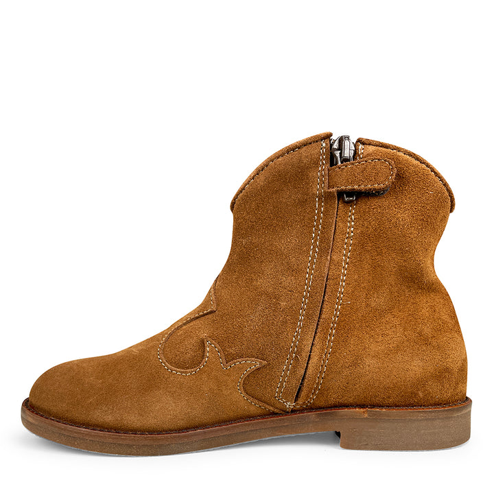 Brown western boot