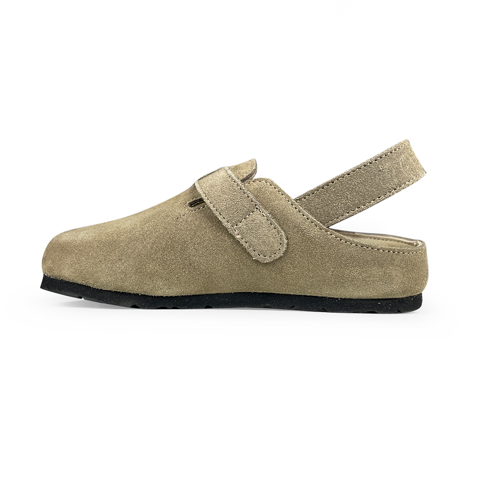 Klomppantoffel taupe
