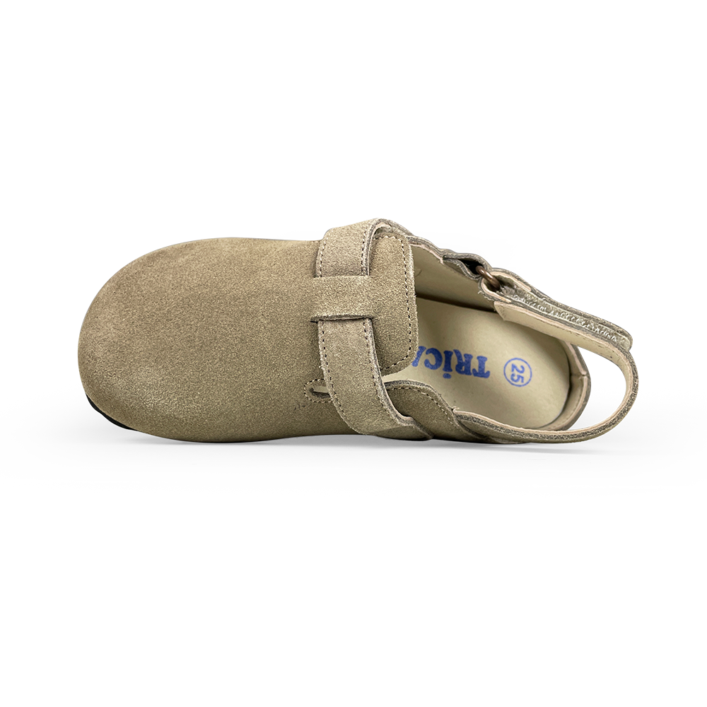 Klomppantoffel taupe