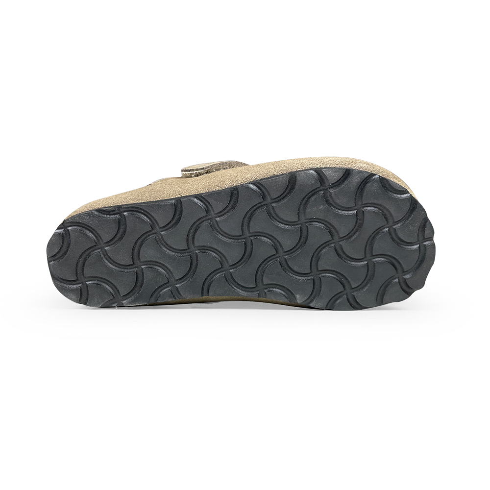 Klomppantoffel taupe