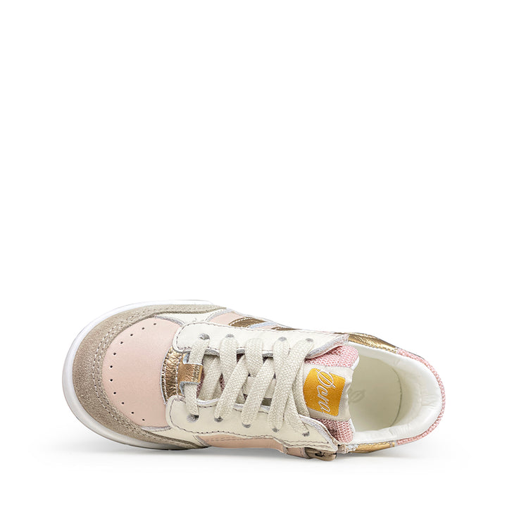 Sneaker goud en roze