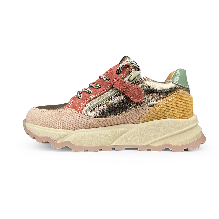 Runner roze, goud, geel en luipaard