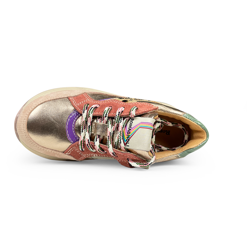 Runner roze, goud, geel en luipaard