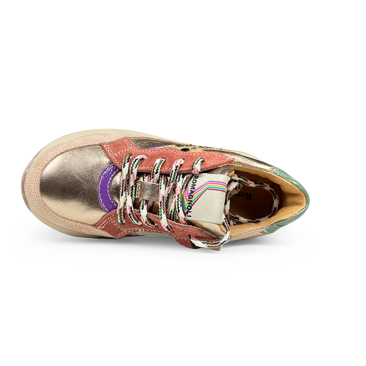 Runner roze, goud, geel en luipaard