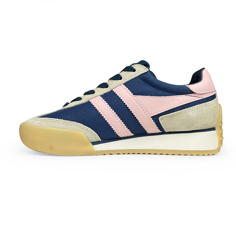 Pacer sneaker navy en roze