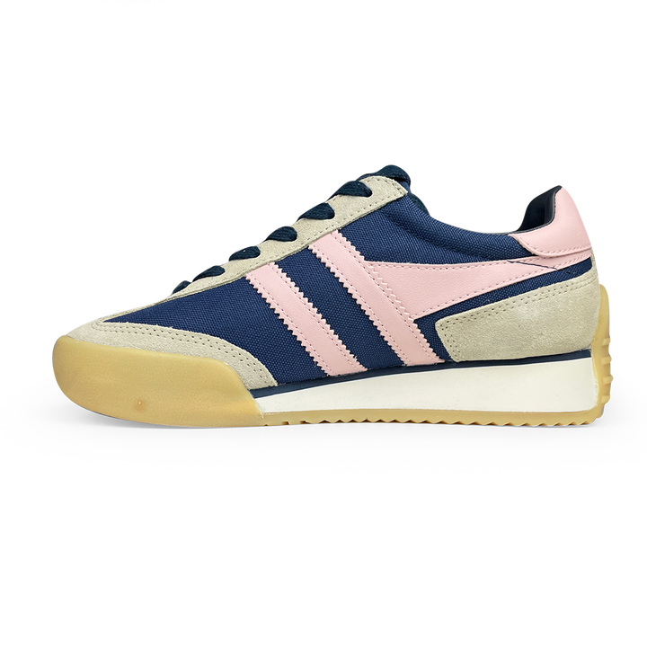 Pacer sneaker navy en roze