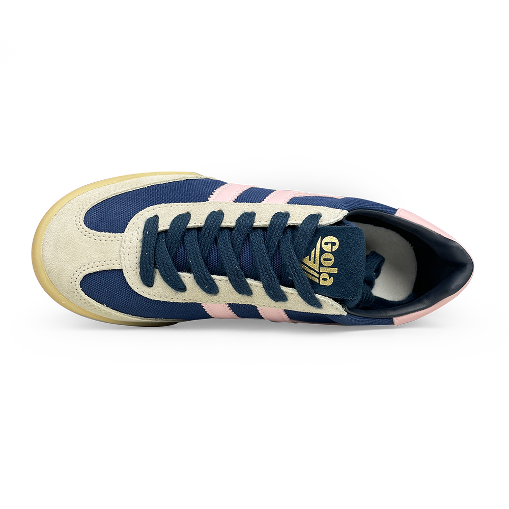 Pacer sneaker navy en roze