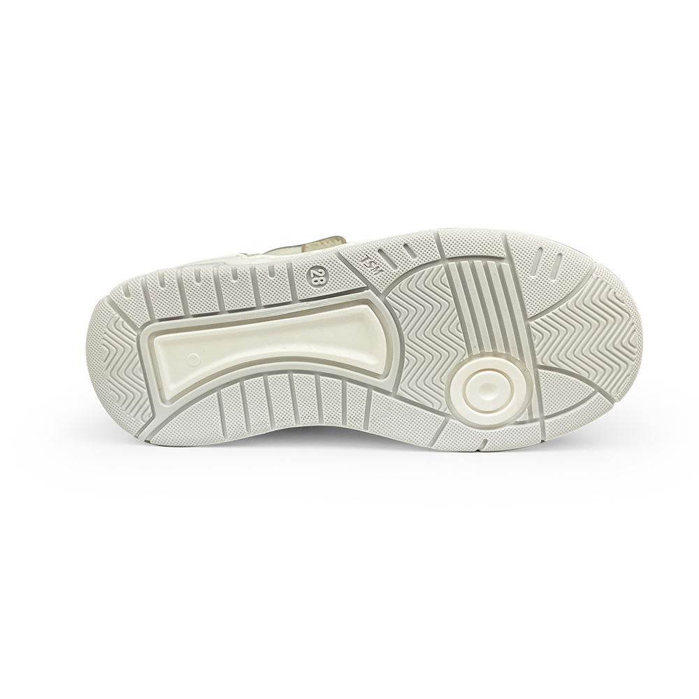 Sneaker wit, goud en lila