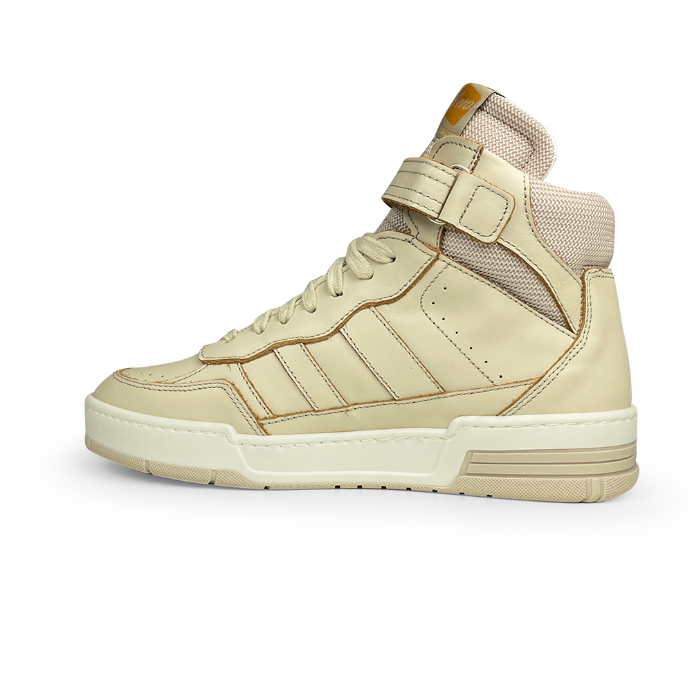 Hoge beige sneaker