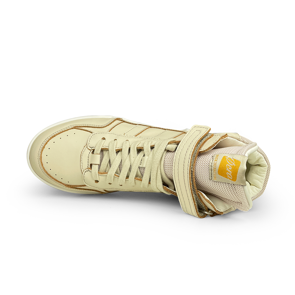 Hoge beige sneaker