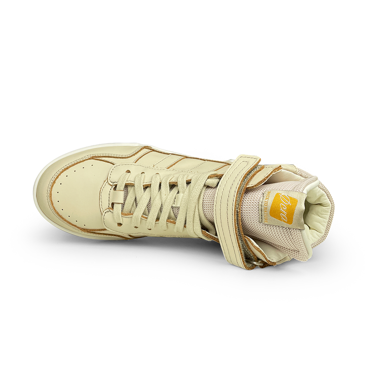 Hoge beige sneaker