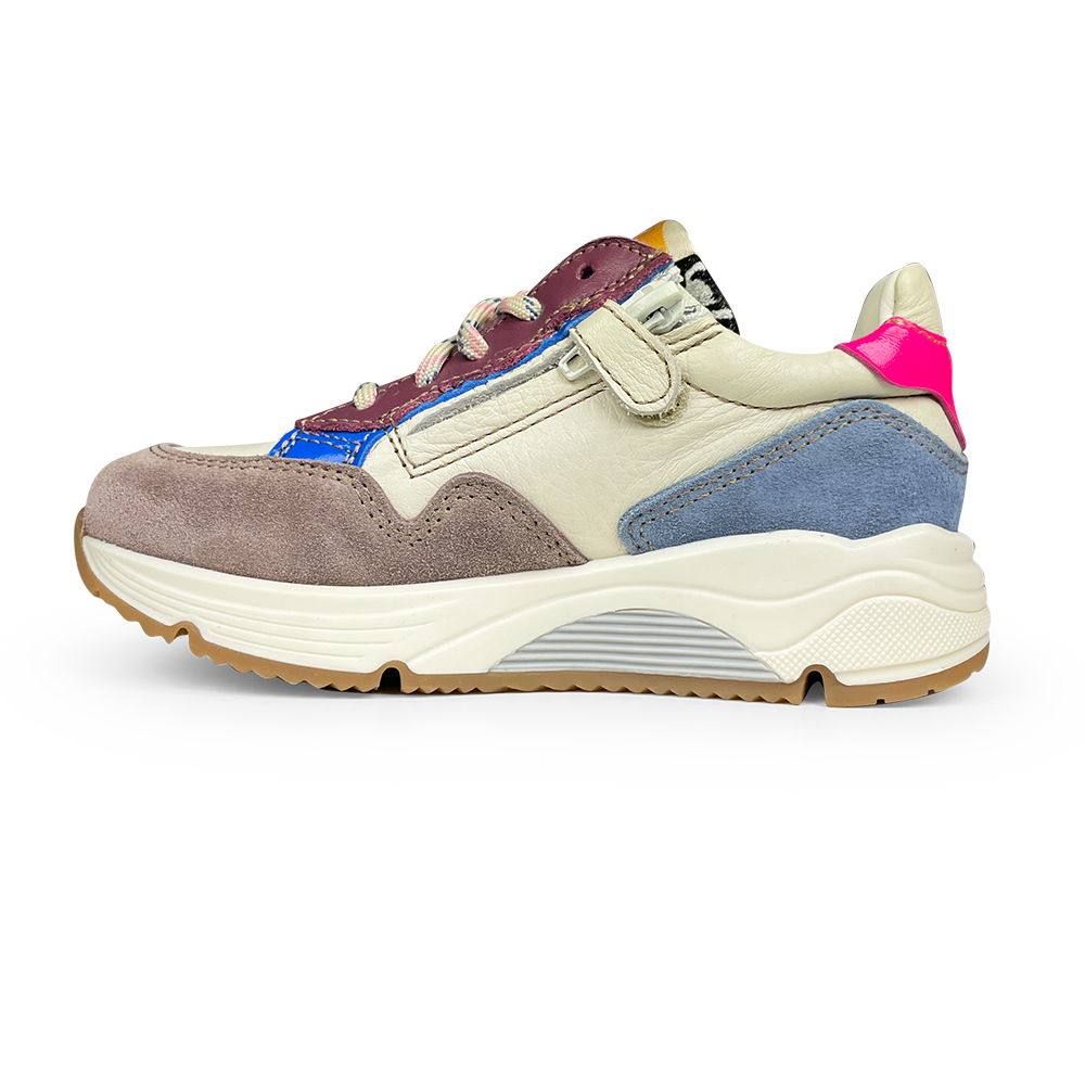 Runner paars, blauw en luipaard