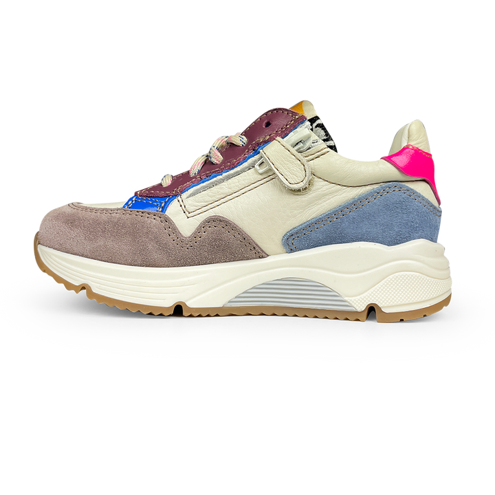 Runner paars, blauw en luipaard