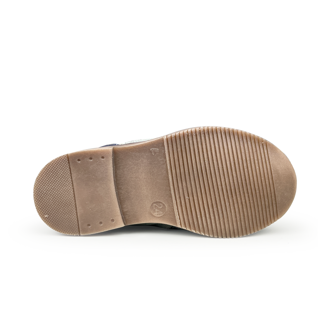 Groene nubuck laars met colibri