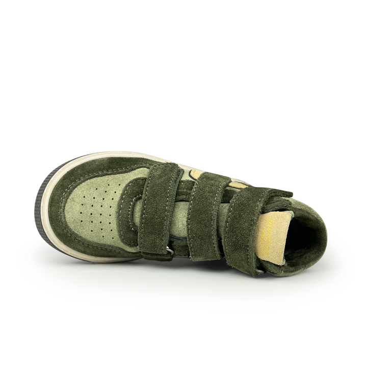 Hoge groene sneaker met velcro