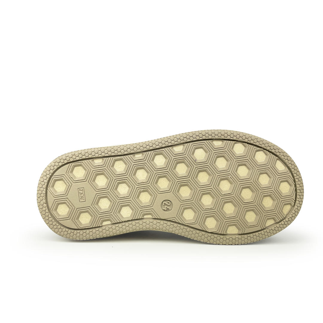 Hoge sneaker met paars en zilver
