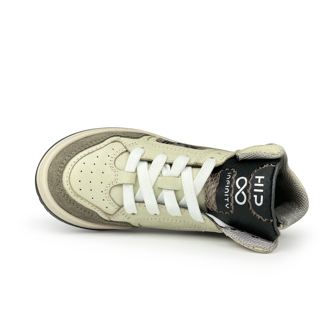 Hoge beige sneaker
