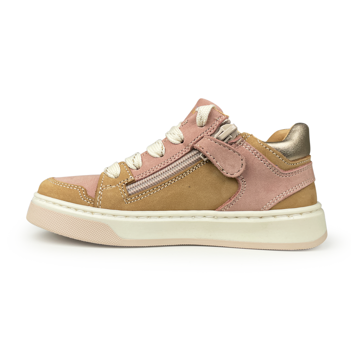 Sneaker roze en bruin