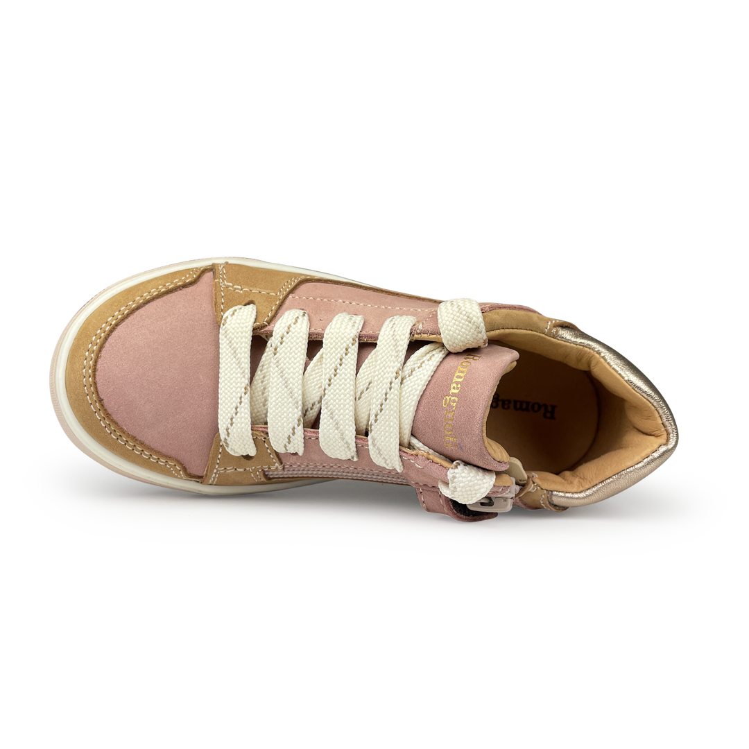 Sneaker roze en bruin