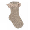 Lea socks - Lace Lichtbruin