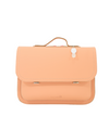 Lederen boekentas in peach