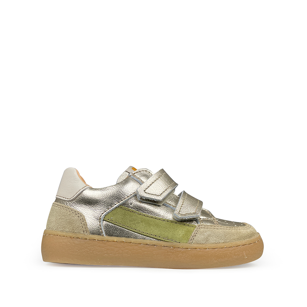 Gouden sneaker Ocra rechts zijaanzicht