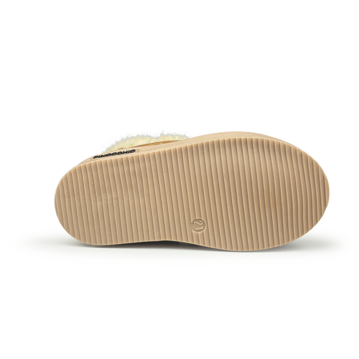 Hoge bruine sneaker met wol