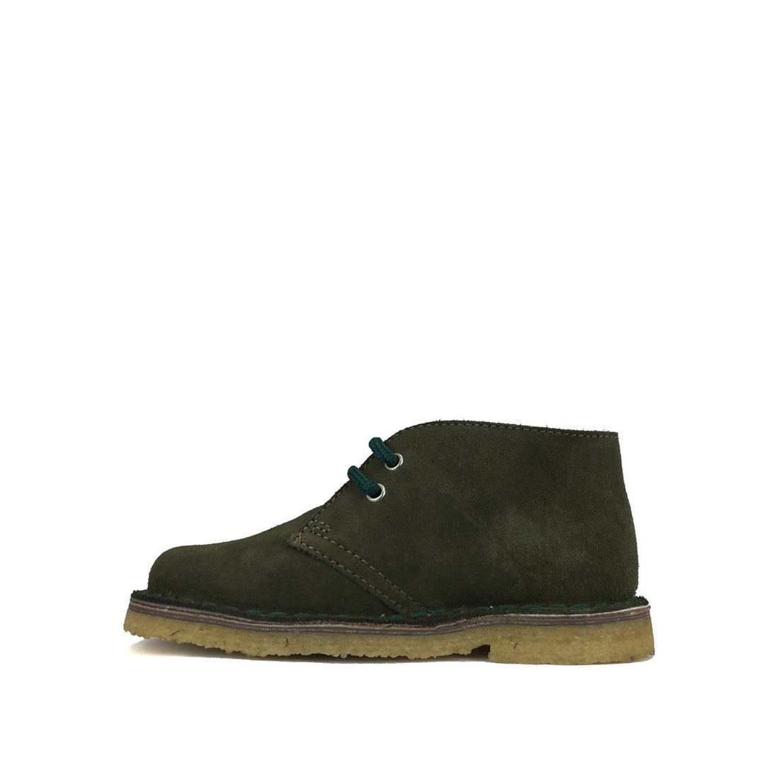 Desert boot in groen suède